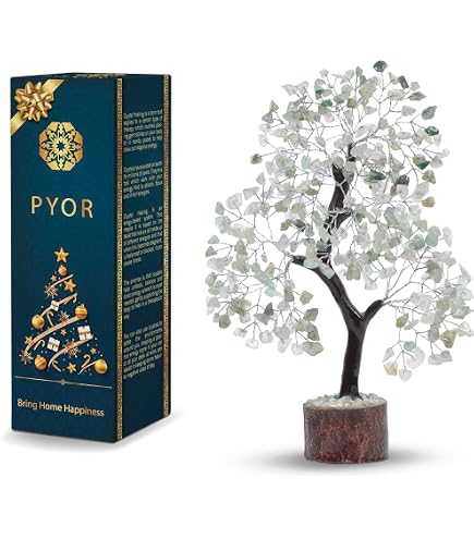 玉石盆栽置物 白玉 墨玉 瑪瑙 綠玉 Amazon.com: PYOR 綠玉、寶石樹、玉石盆景生命樹裝飾、靈氣禮物、家居